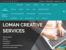 Tablet Screenshot of lomancreativeservices.com